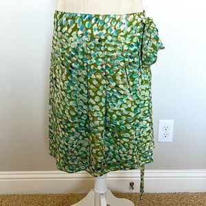 Tory Burch Silk Tie Wrap Skirt Size 8